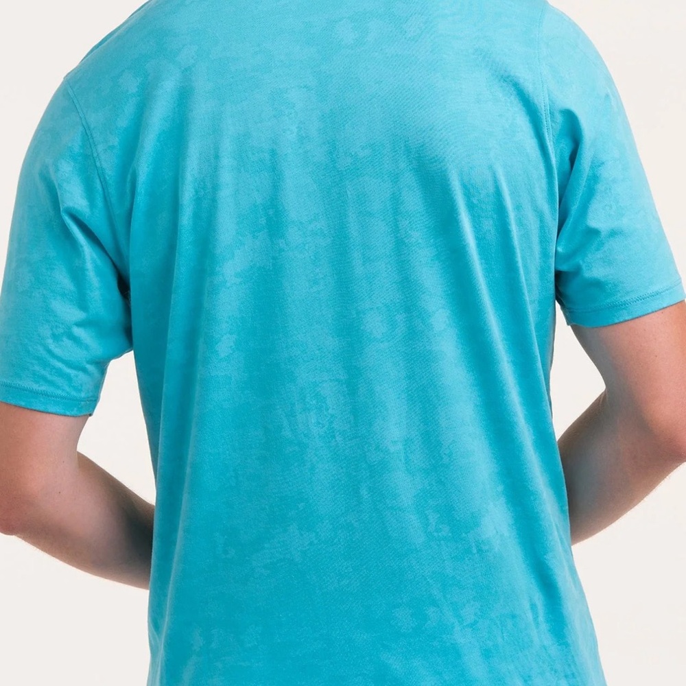 bdraddy mens polo shirt blue green large gil polo golf Athleisure cool new - Picture 7 of 13